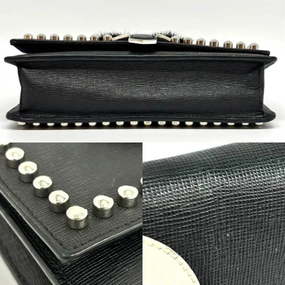Fendi Vintage Pre-owned Leather wallets Black Dames