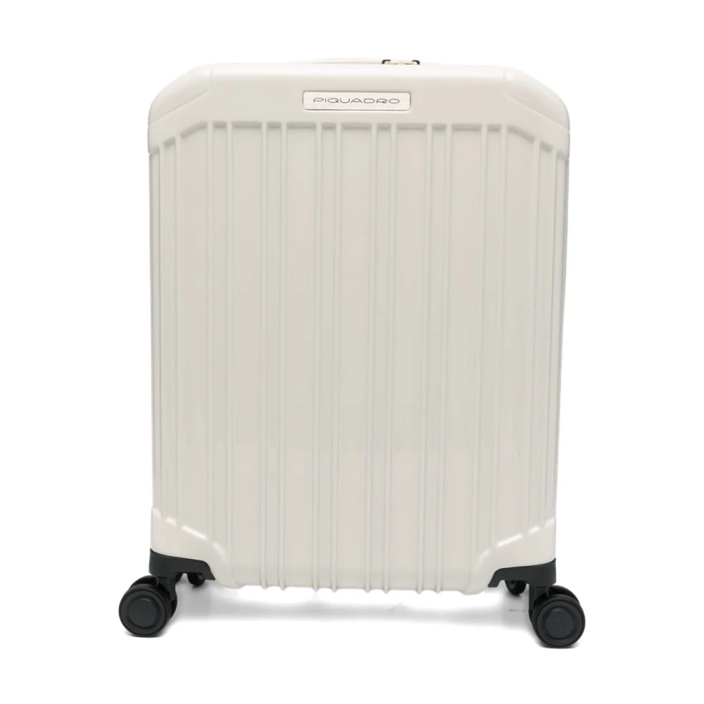 Piquadro Unisex Bianco Suitcases, Taglia Unica, New,
