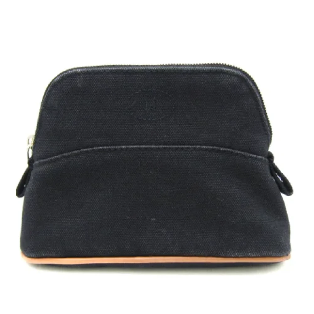 Hermès Vintage Pre-owned Leather clutches Black Dames