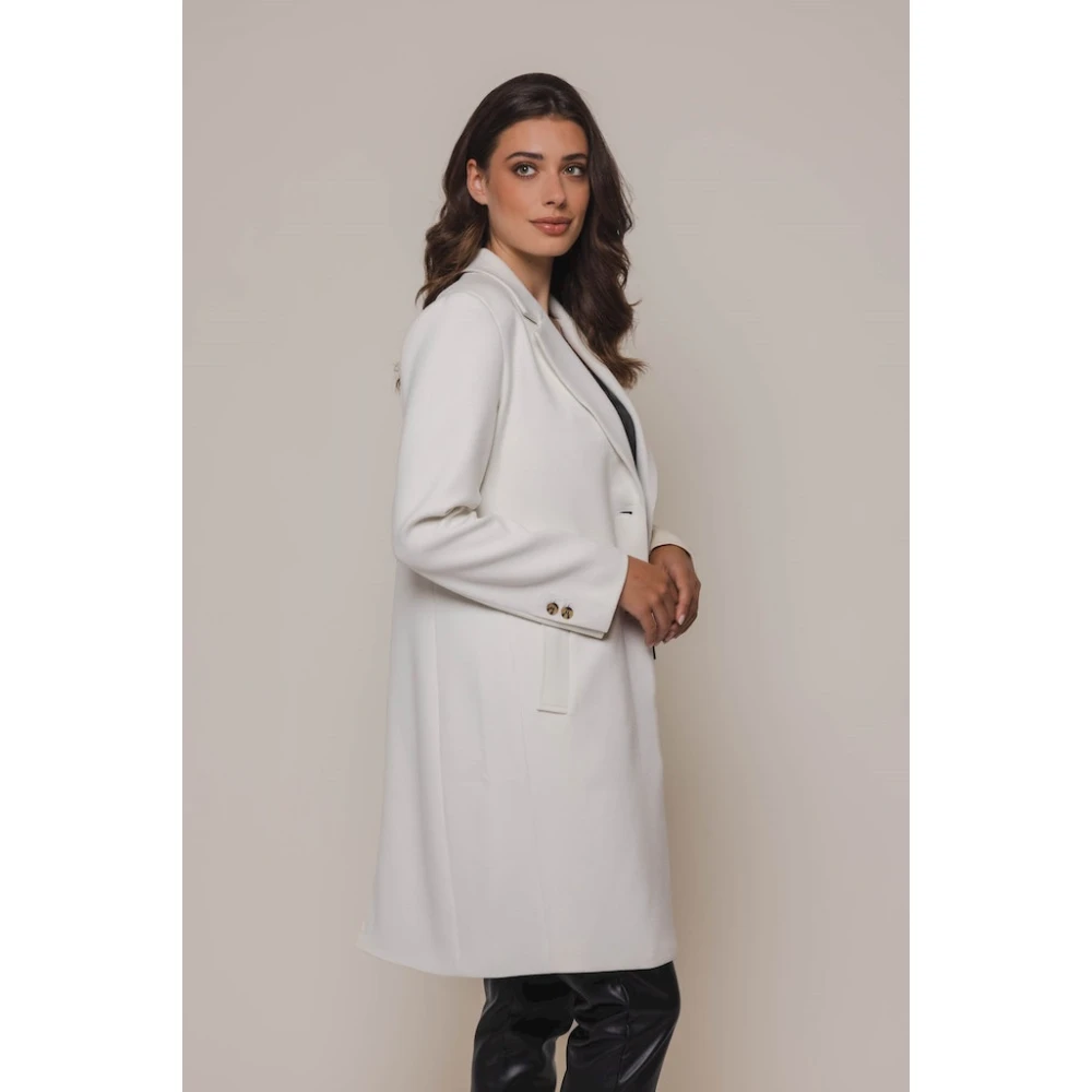 Rino&Pelle Single Breasted Tegan Snow White Jacket White Dames