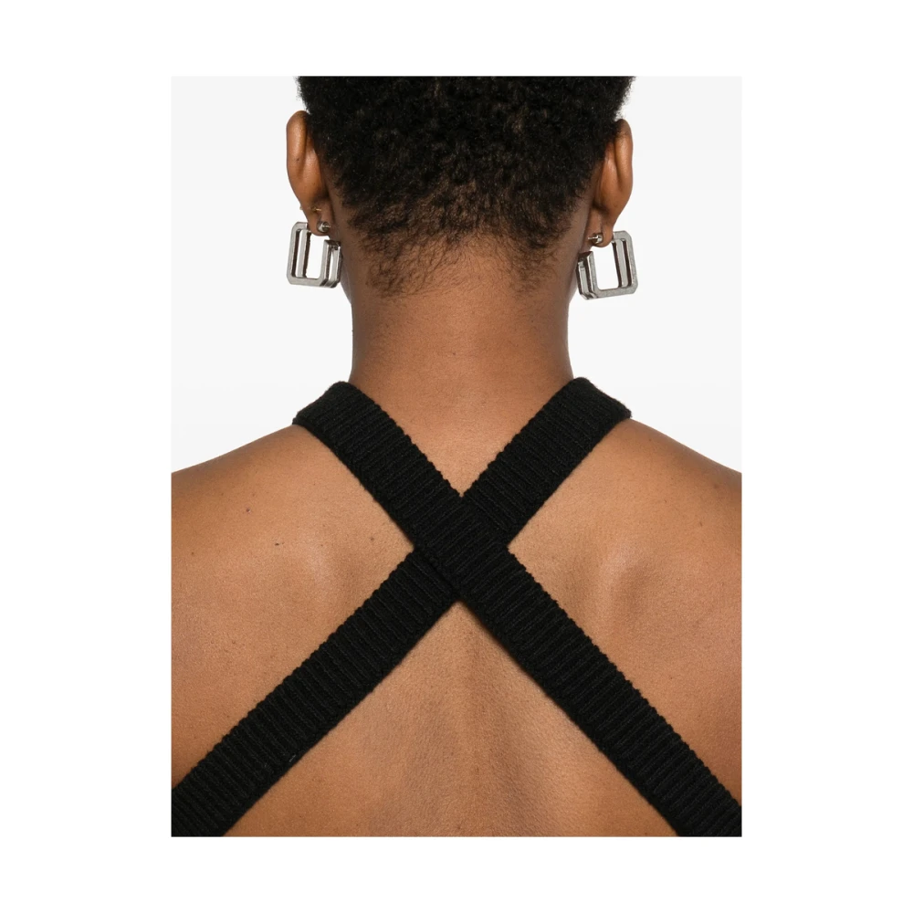 Axel Arigato Zwarte Kruisbanden Geribbelde Afwerking Black Dames