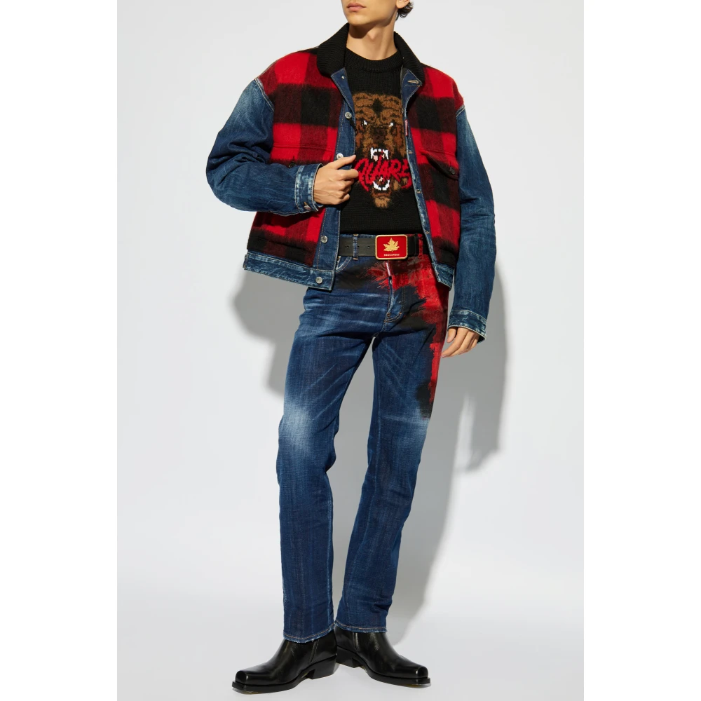 Dsquared2 Wollen trui Black Heren