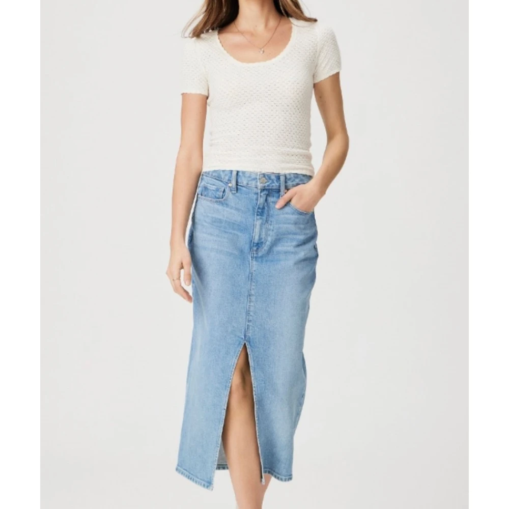 Paige Denim Angela Rok Blue Dames