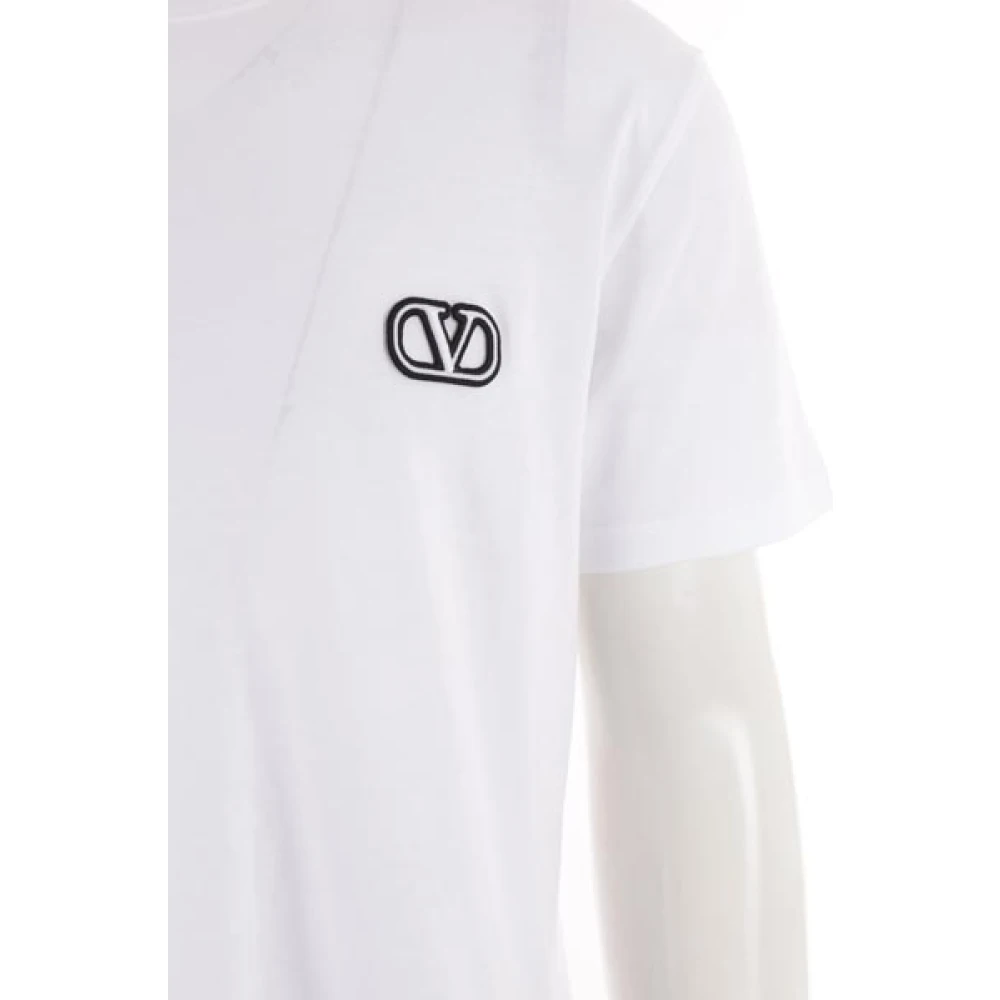 Valentino Garavani Witte Vlogo Signature T-shirt van White Heren