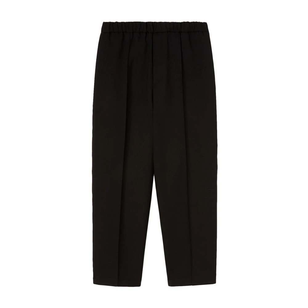 Jil Sander Men's Black Stylish Trousers - Straight Trousers - L - Trousers