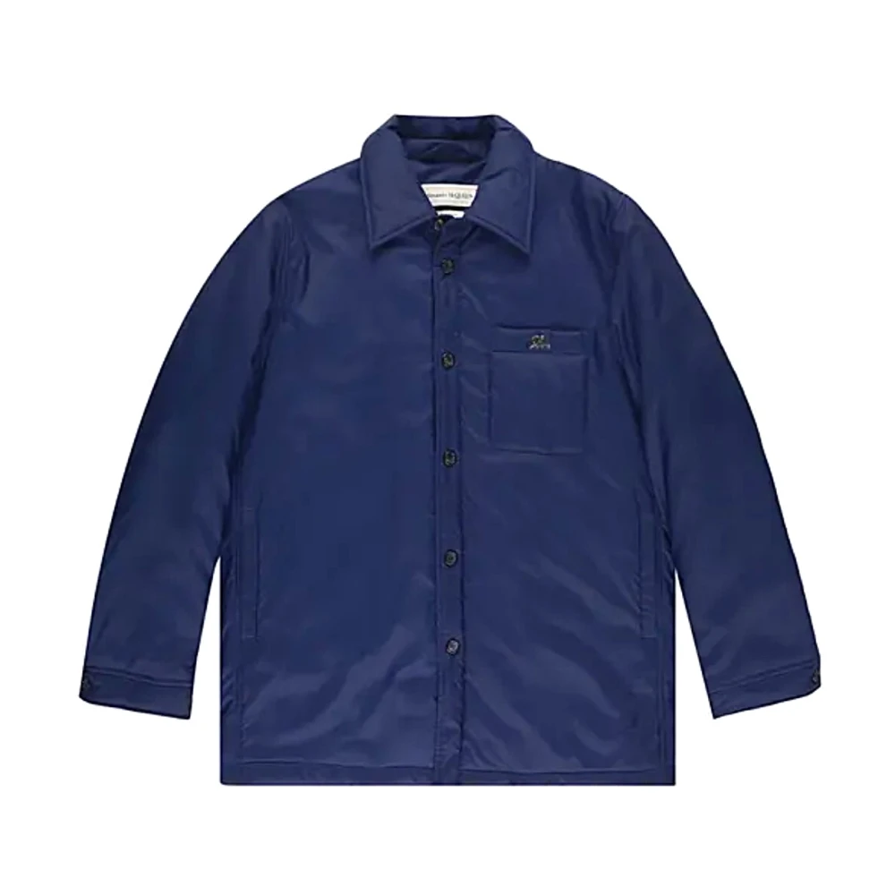 Alexander mcqueen Stijlvolle Jas voor Mannen Blue Heren