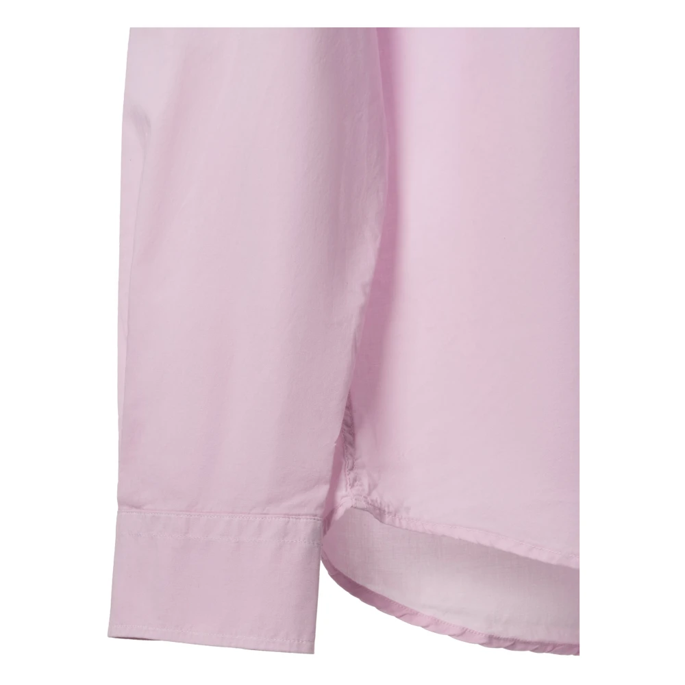 Dondup Licht Popelin Overhemd Pink Dames