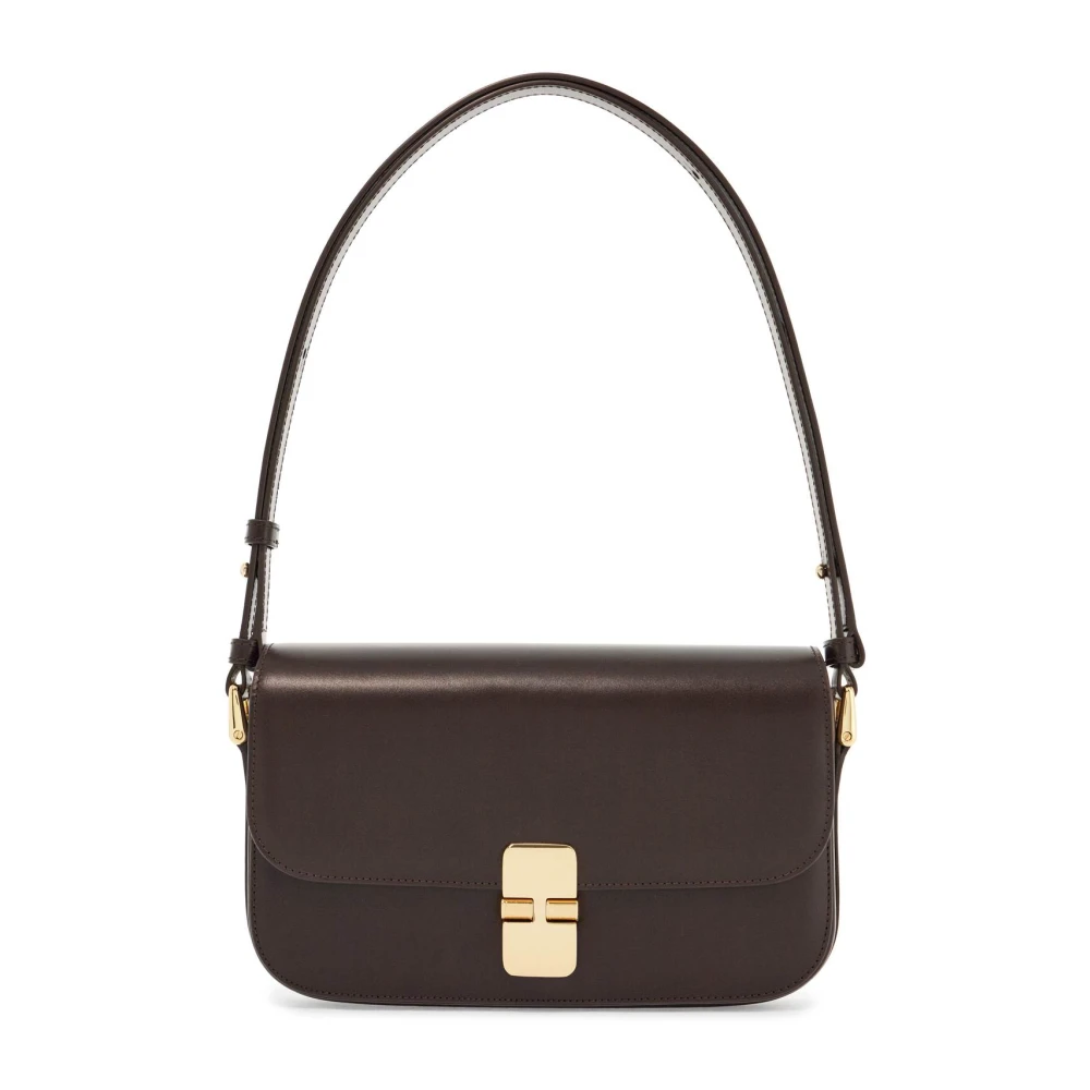 A.p.c. Grace Baguette Tas met Metalen Sluiting Brown Dames