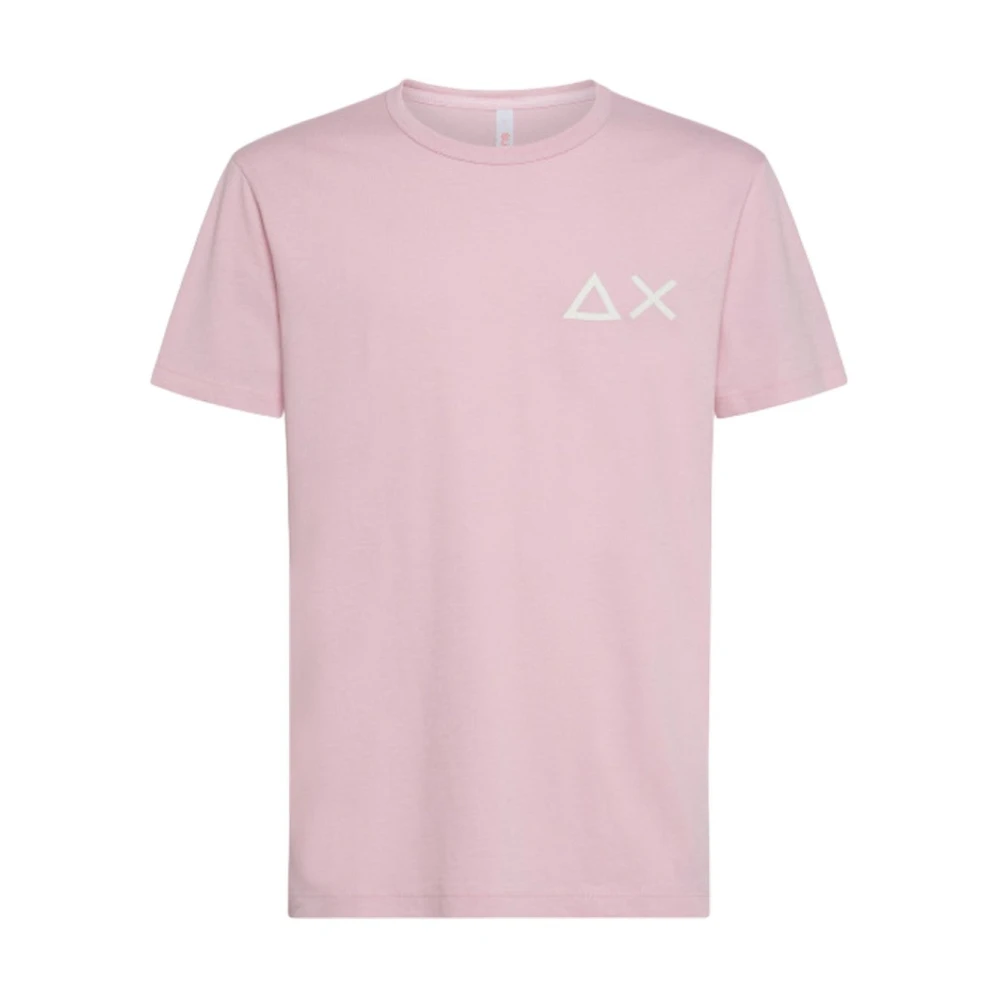 Sun68 T-Shirts Pink Heren