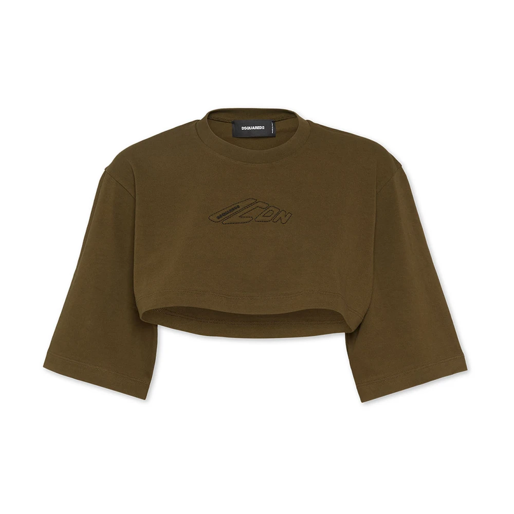 Dsquared2 Women's Green Long Sleeve Tops,, Stylish Clothing Collection For Men Extra Small