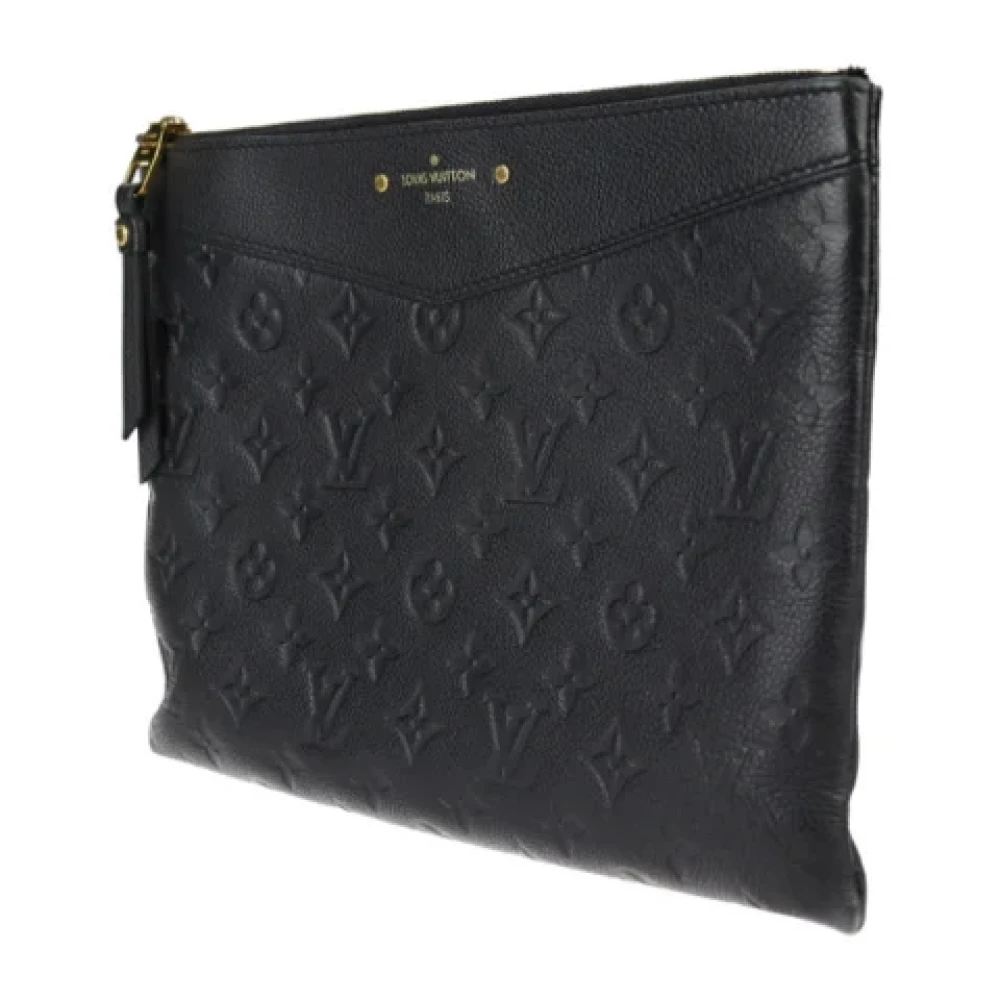 Louis Vuitton Vintage Pre-owned Canvas clutches Black Dames