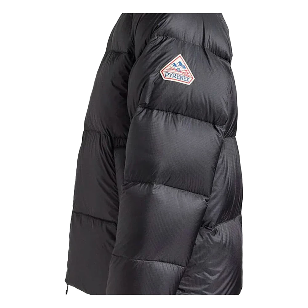 Pyrenex Zwarte capuchon ripstop jas Black Heren