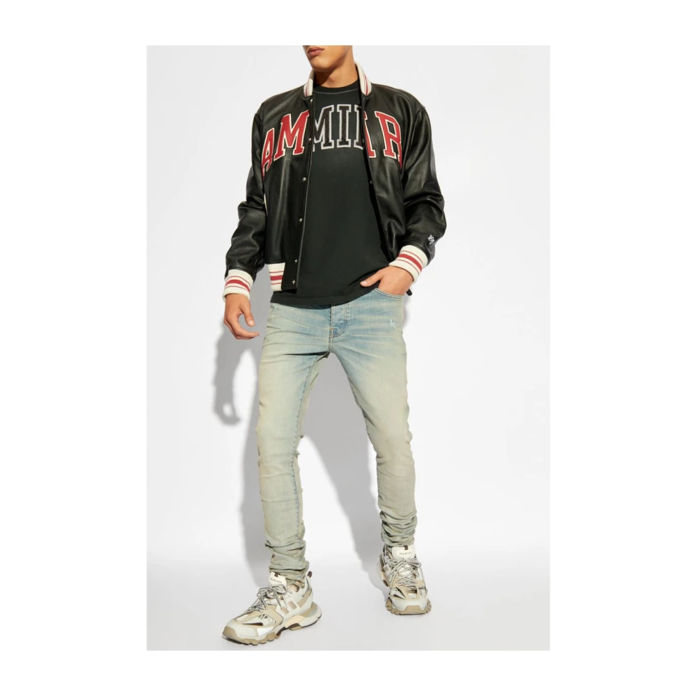 Amiri Skinny Jeans met Verbleekt Effect Blue Heren