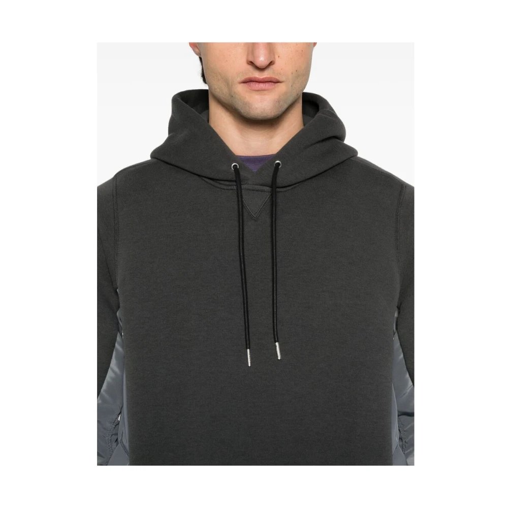 Sacai Grijze Hoodie met Ritszak Gray Heren