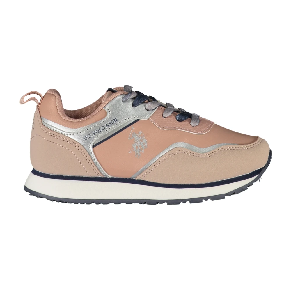U.s. Polo Assn. Unisex Kids Pink Kids Sneakers, 27 Eu, Sports Shoe