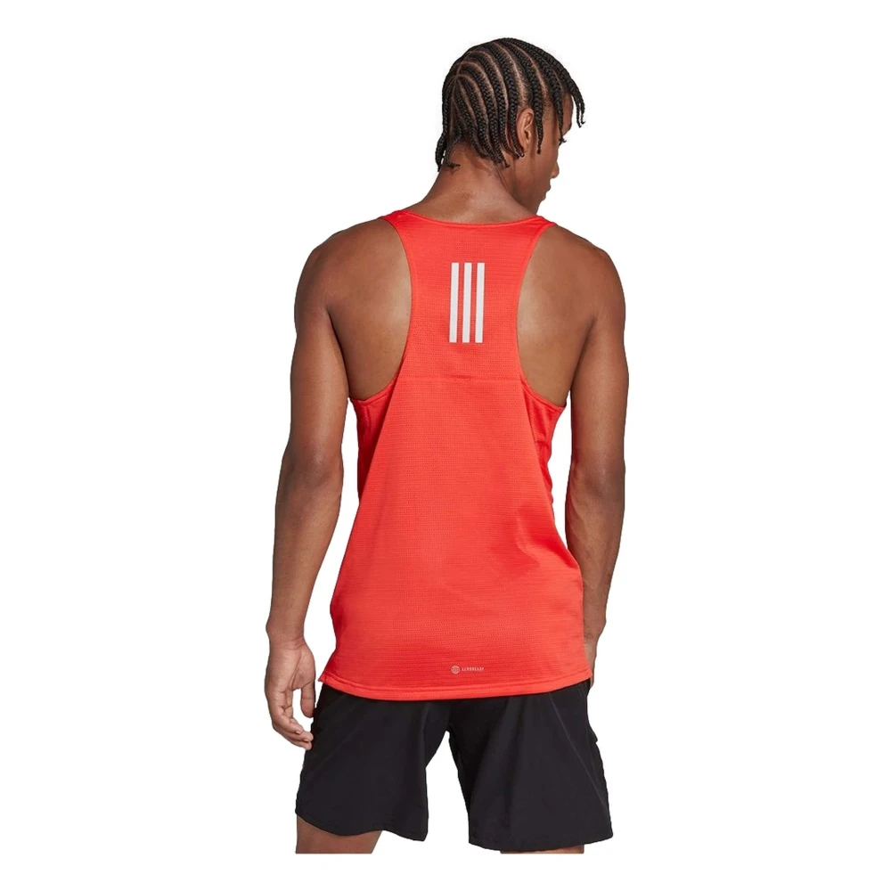 Adidas Own The Run Tank Top Red Heren