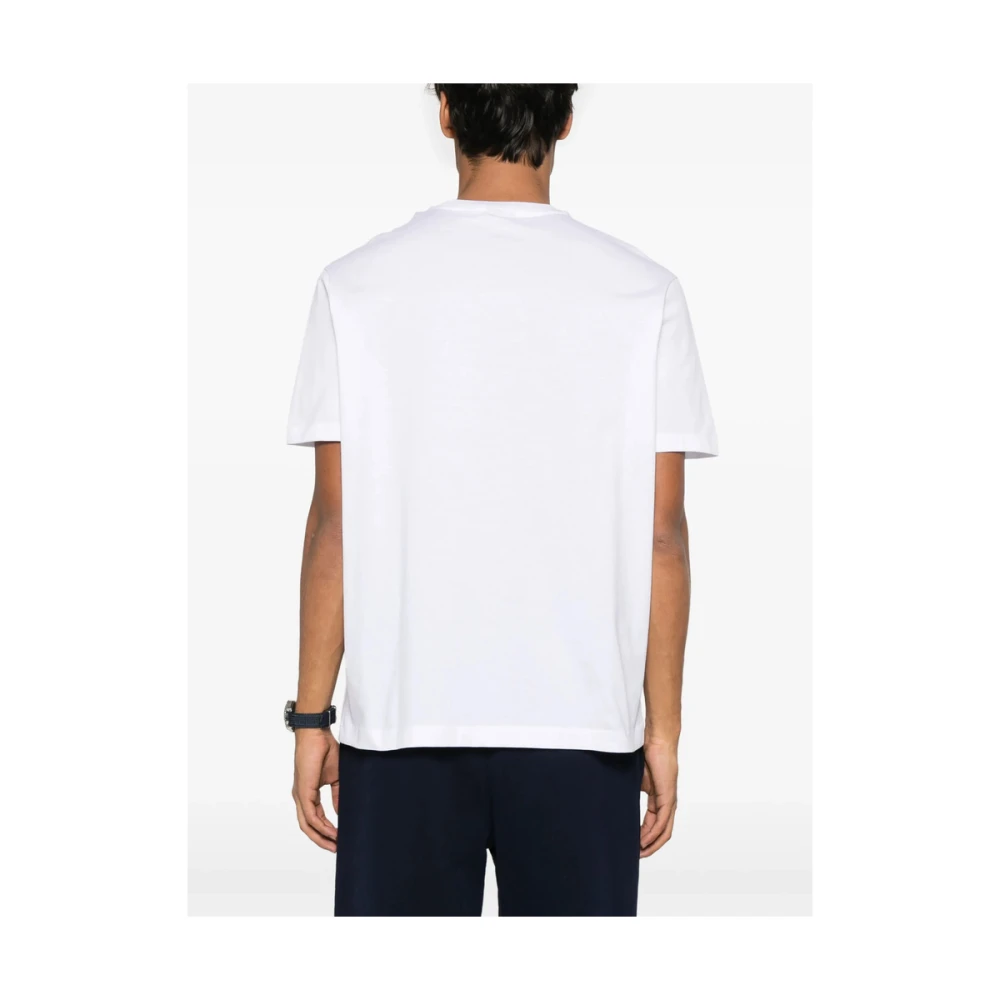 PAUL & SHARK Witte Haaienprint Crew Neck T-shirt White Heren