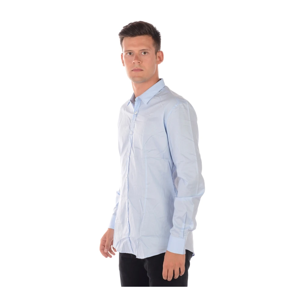 Daniele Alessandrini Basis V-Hals Shirt Blue Heren