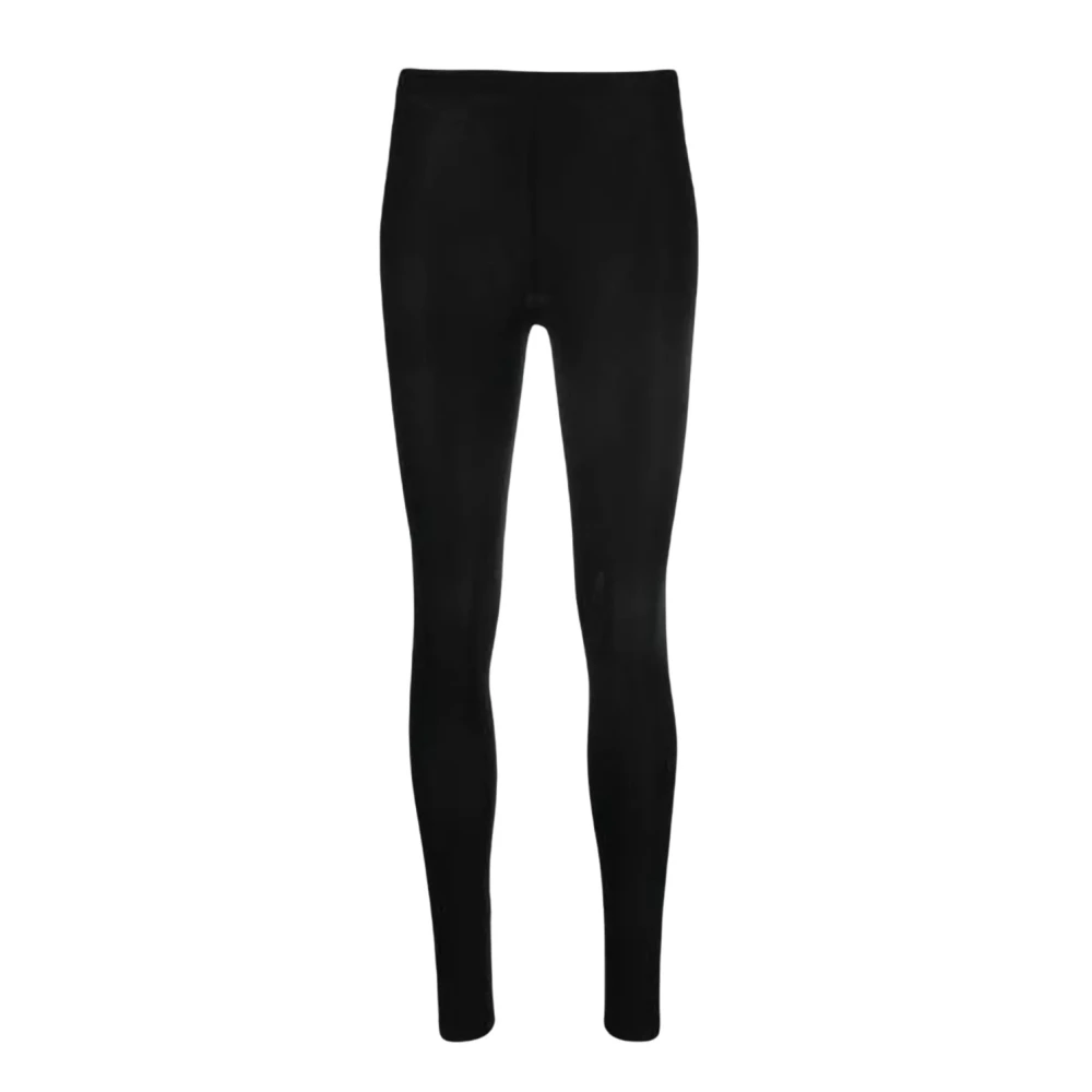 Isabel marant Zwarte Leggings met Hoge Taille en Elastiek Black Dames