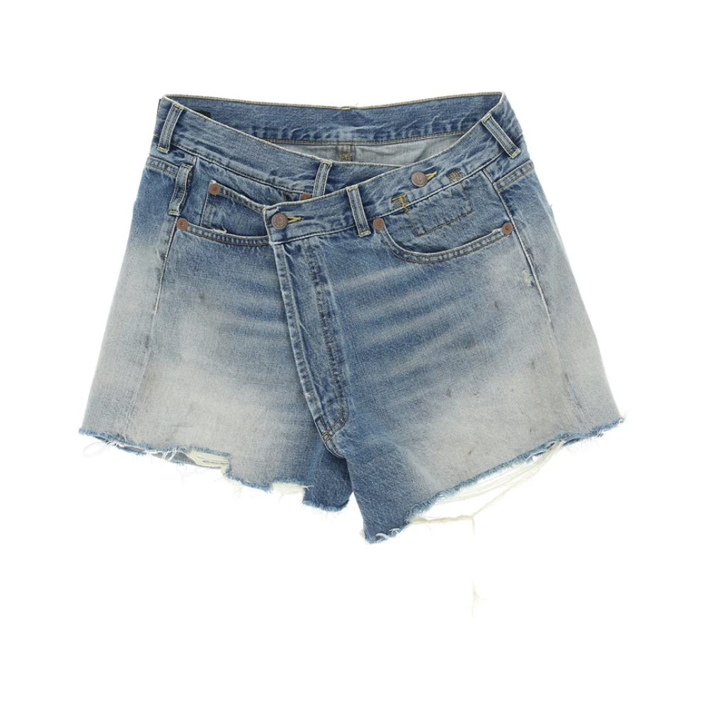 R13 Crossover Short 27 W In Blue Dames