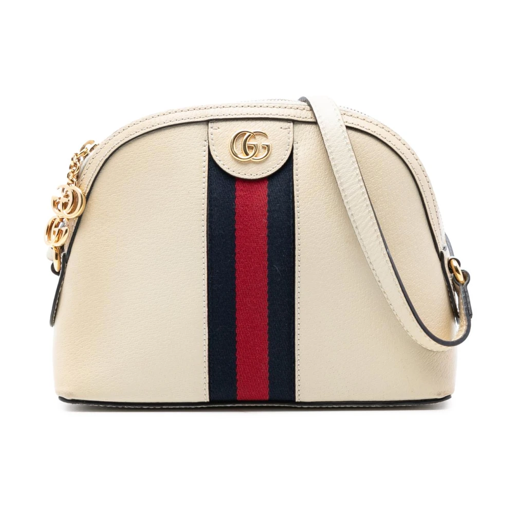 Gucci Vintage Donna Bianco Pre-Owned Ophidia Dome Crossbody Bag
