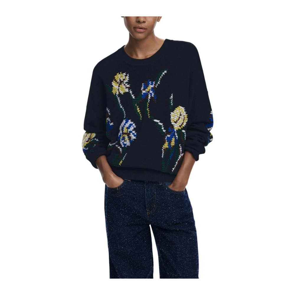 Desigual Damen Schwarz Strickwaren, K, Xsgröße: