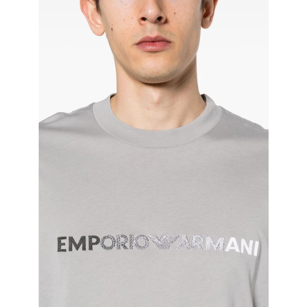 Emporio Armani Stijlvol T-shirt Gray Heren