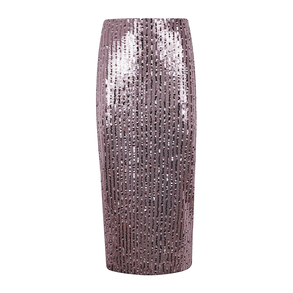 Rotate Birger Christensen Sequin Kokerrok Pink Dames