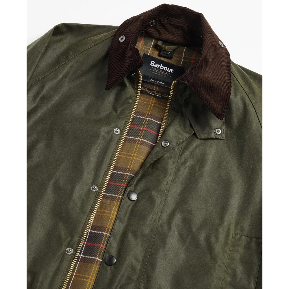 Barbour Klassieke Beaufort Gewaxte Jas Green Heren