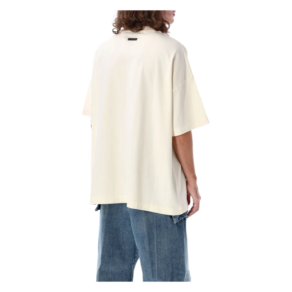 Fear Of God Room T-shirt Oversized Zacht Katoen Beige Heren