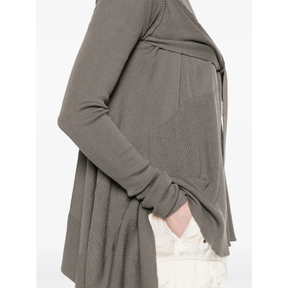 Rick Owens Grijze Wollen Trui met Knopen Gray Dames