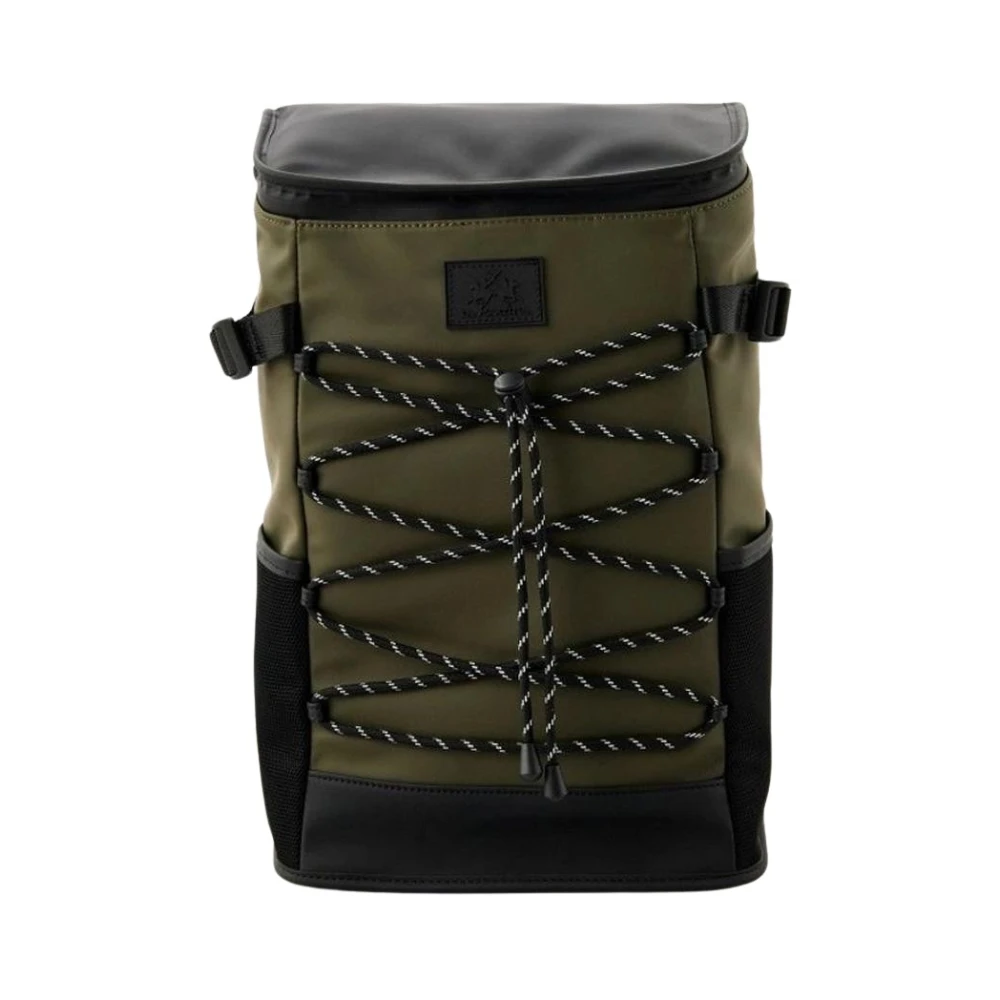 La Martina Men's Green Bicolor Polyethylene Backpack