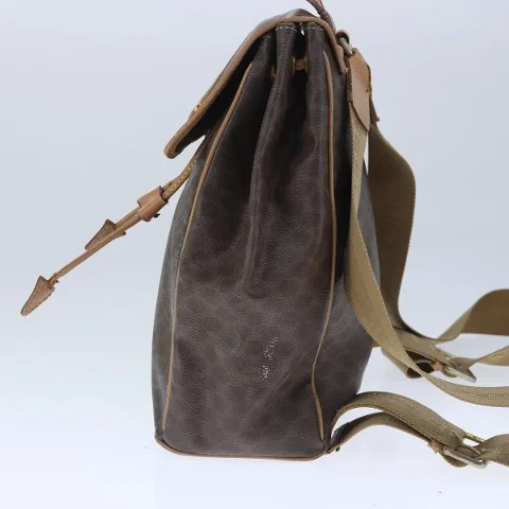 Celine Vintage Pre-owned Leather backpacks Brown Dames