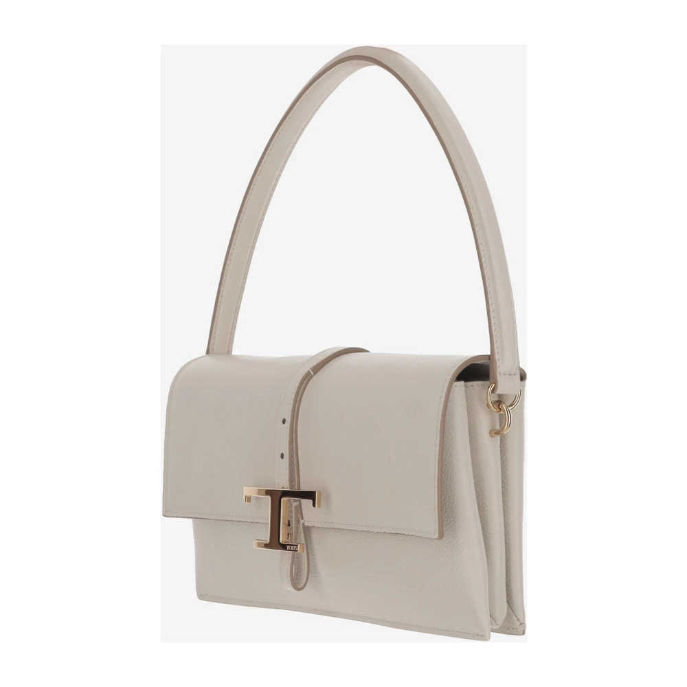 TOD'S Stijlvolle Leren Tas voor Dagelijks Gebruik White Dames