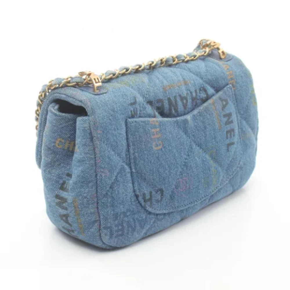 Chanel Vintage Pre-owned Denim shoulder-bags Blue Dames