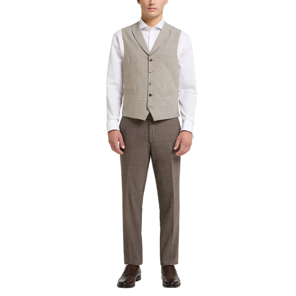 carl gross Warren Vest Beige Heren