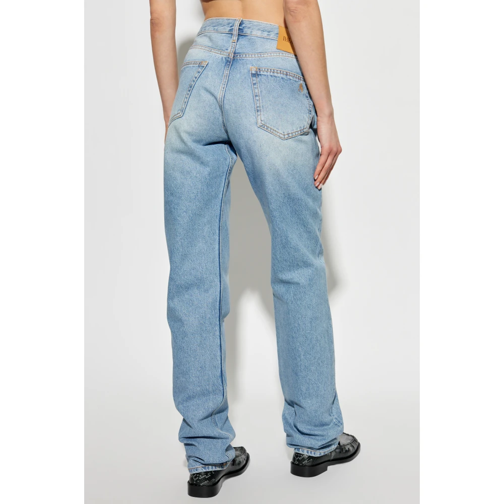 The Attico Jeans met logo Blue Dames