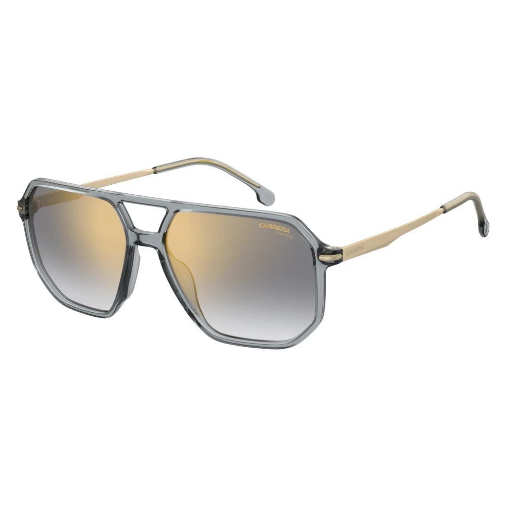 Carrera Men's Gray Sunglasses, 59 Mm, Grey Gold Mirrored Sunglasses