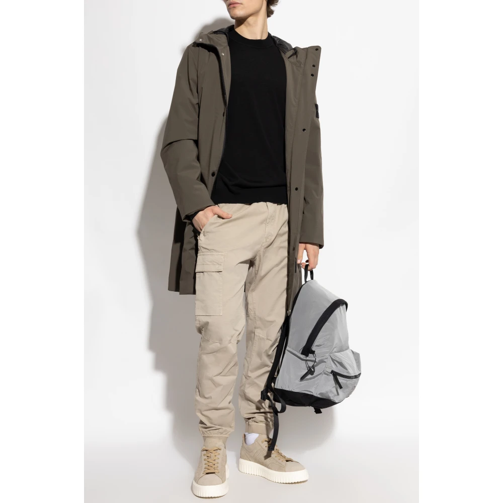 Stone Island Wollen polo capsule Ghost Black Heren