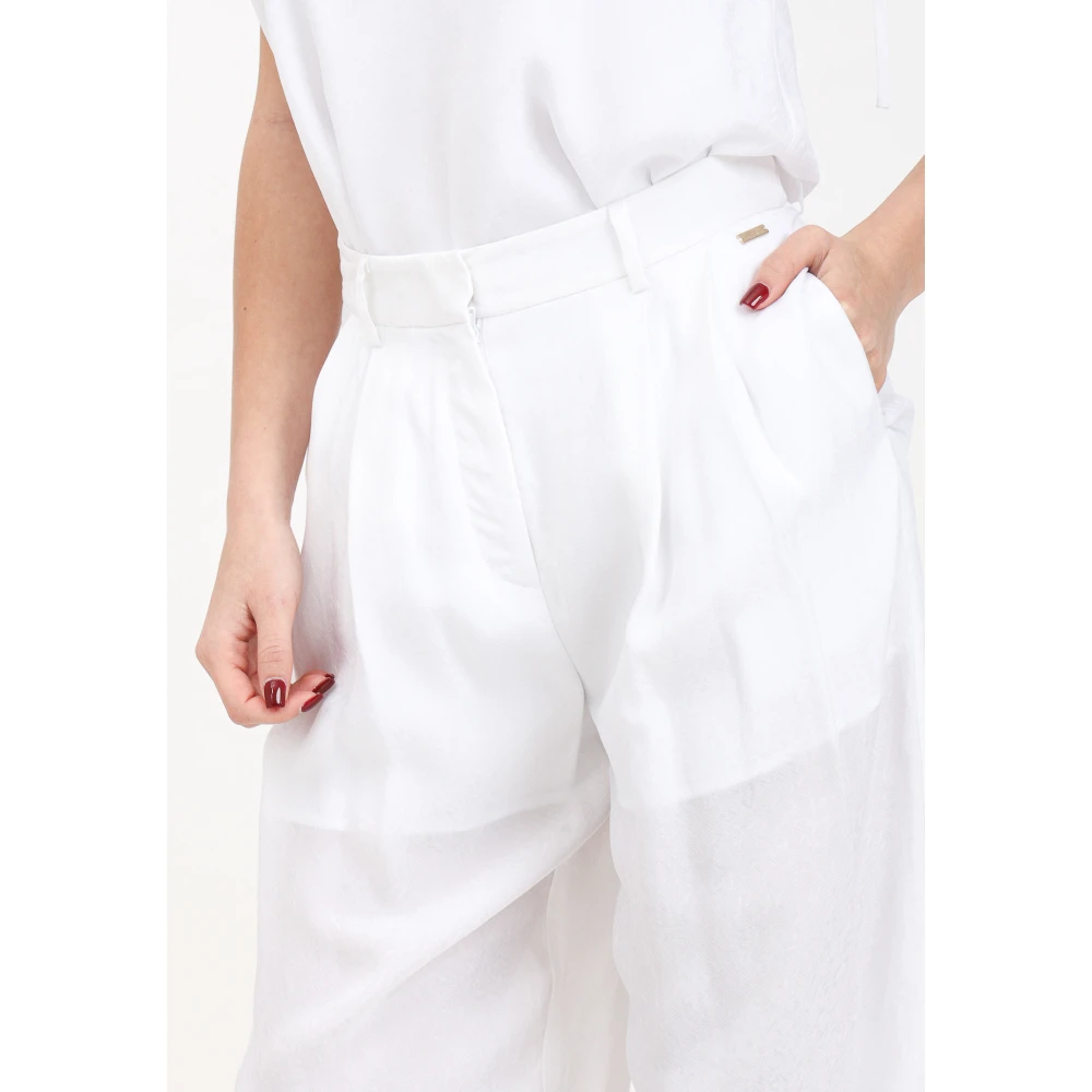 Armani Exchange Trousers White Dames
