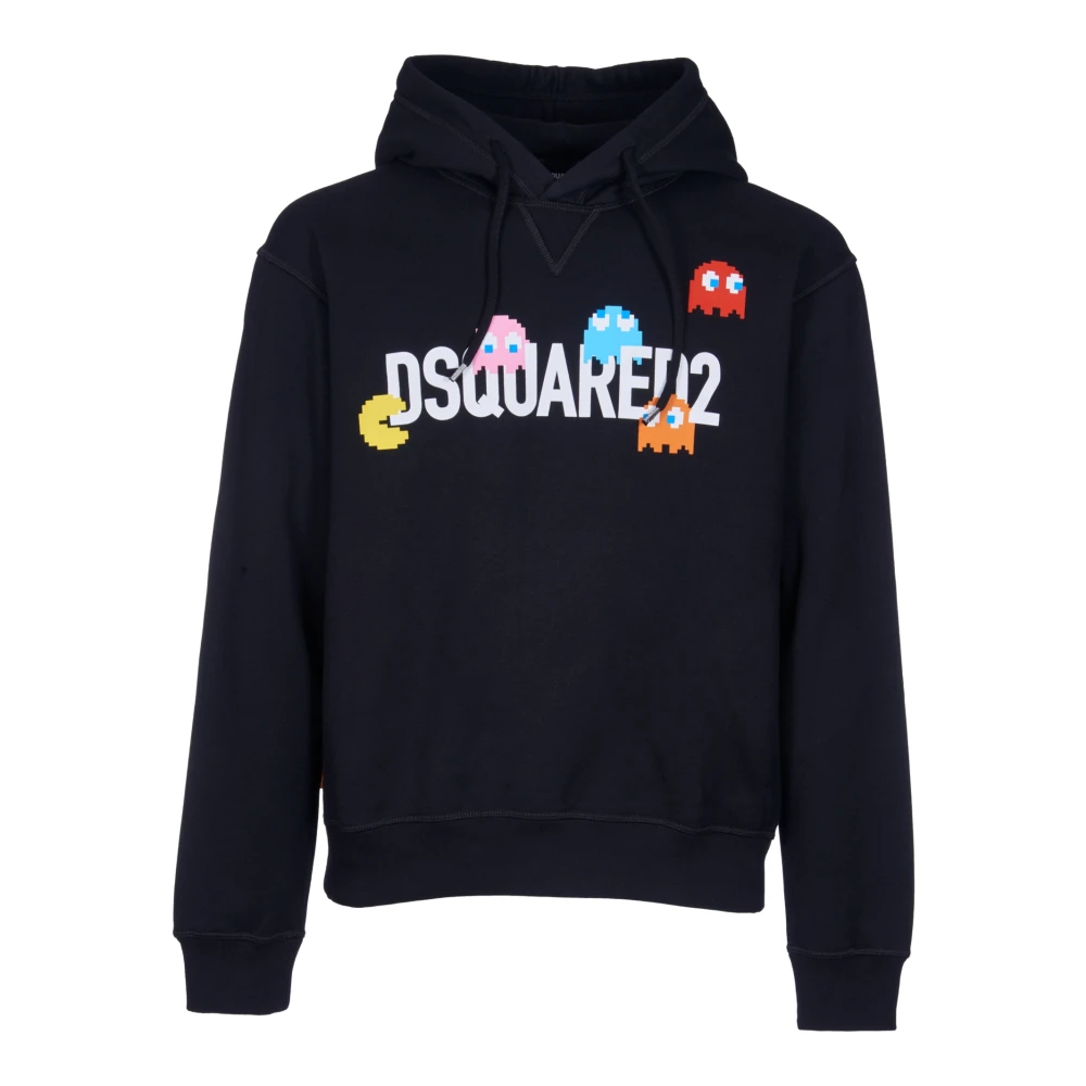 Dsquared2 Zwarte Sweaters Pinaforemetal Black Heren