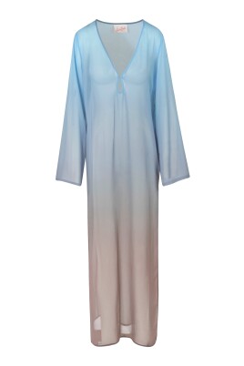 georgette-v-neck-long-caftan-dress