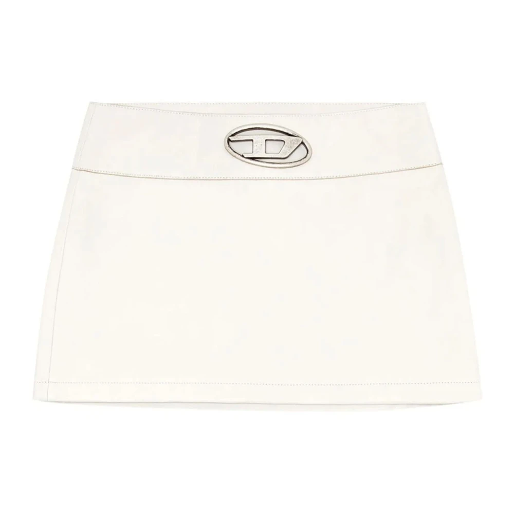 Diesel Witte L-Dixy Mini Rok White Dames