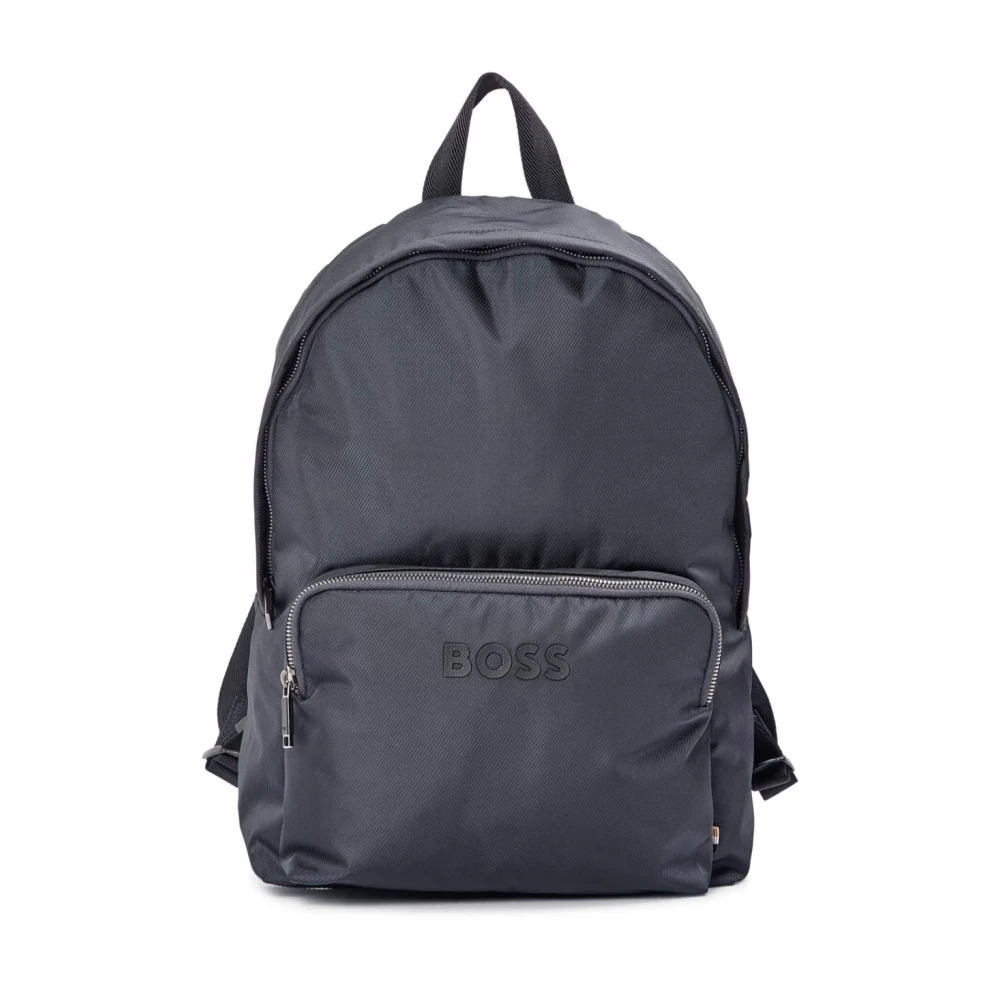 Hugo Men's Blue Backpacks, One Size, Catch 3.0 Logo Backpack