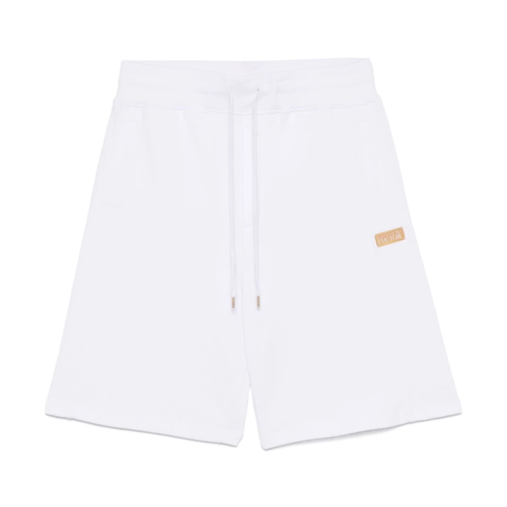 Versace Jeans Couture Witte en Gouden Shorts White Heren