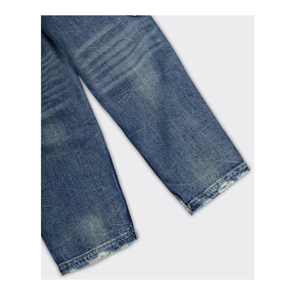 Amish Super Knee Denim Jeans in Blauw Blue Heren