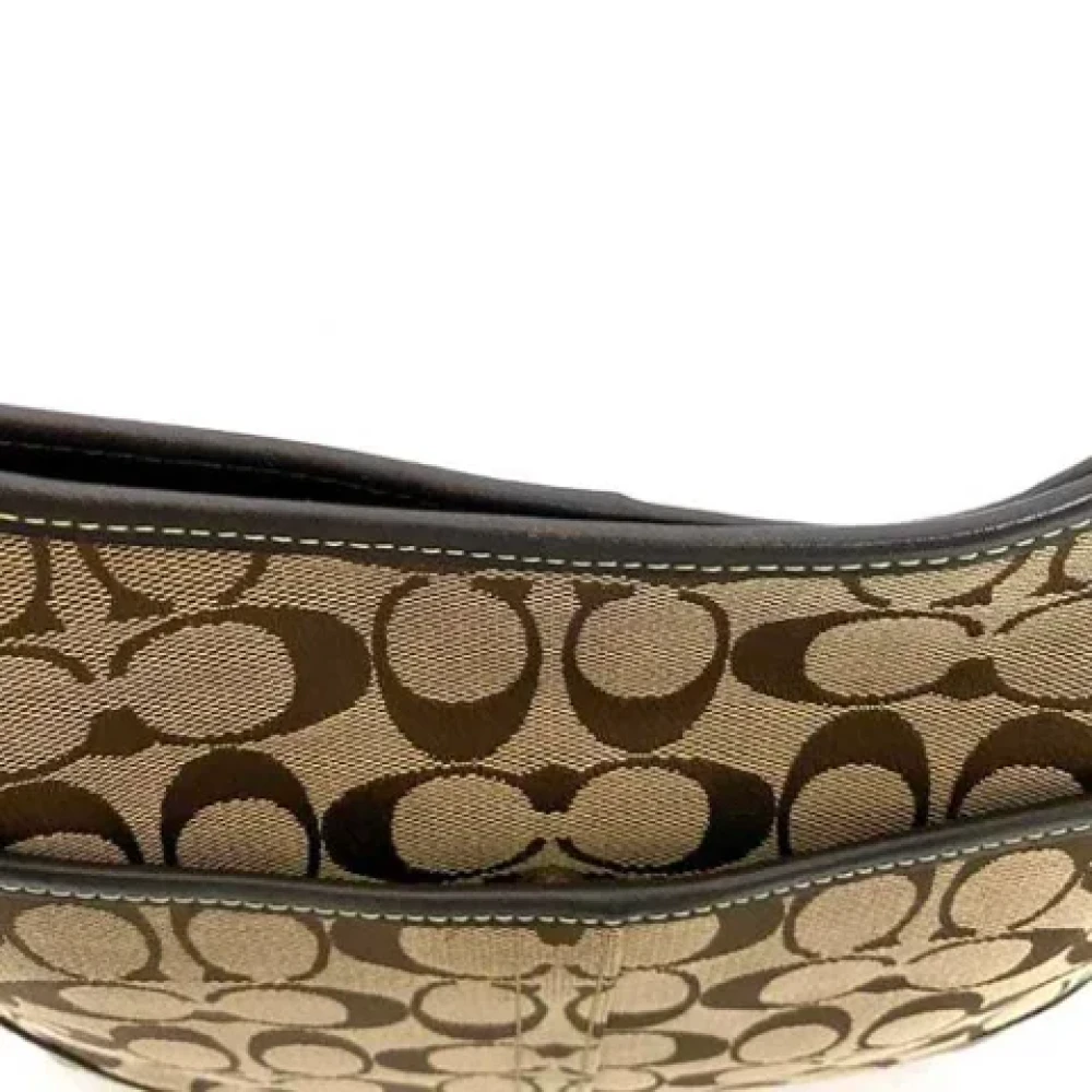 Coach Pre-owned Canvas shoulder-bags Beige Dames