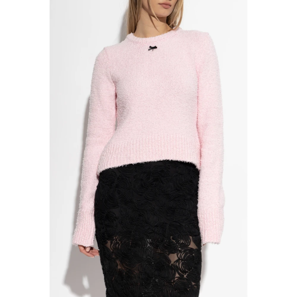Rotate Birger Christensen Katoenen Trui Pink Dames