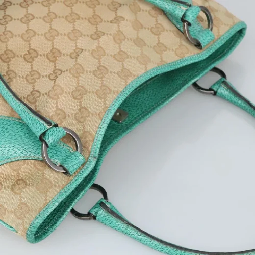 Gucci Vintage Pre-owned Canvas handbags Beige Dames