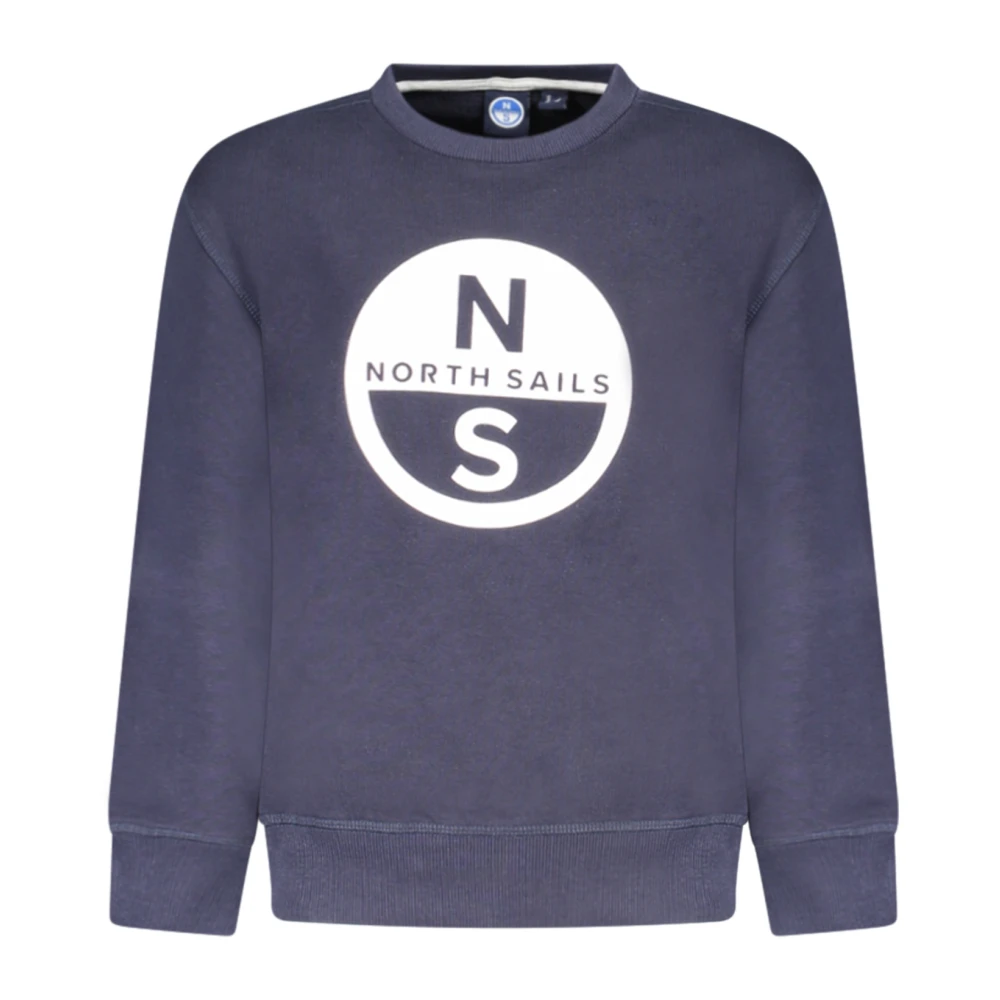 North Sails Unisex Kids Blue Kids Sweatshirts, 6 Y, Sweatshirt With Maxi Logo